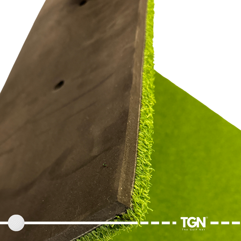 Close-up golf hitting surface
