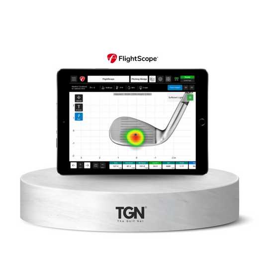 Mevo+ Pro showing golf strike location data