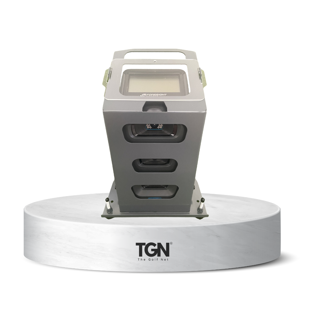 Steel base for Foresight golf launch monitor