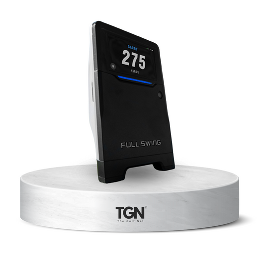 Golf monitor showing 275-yard distance