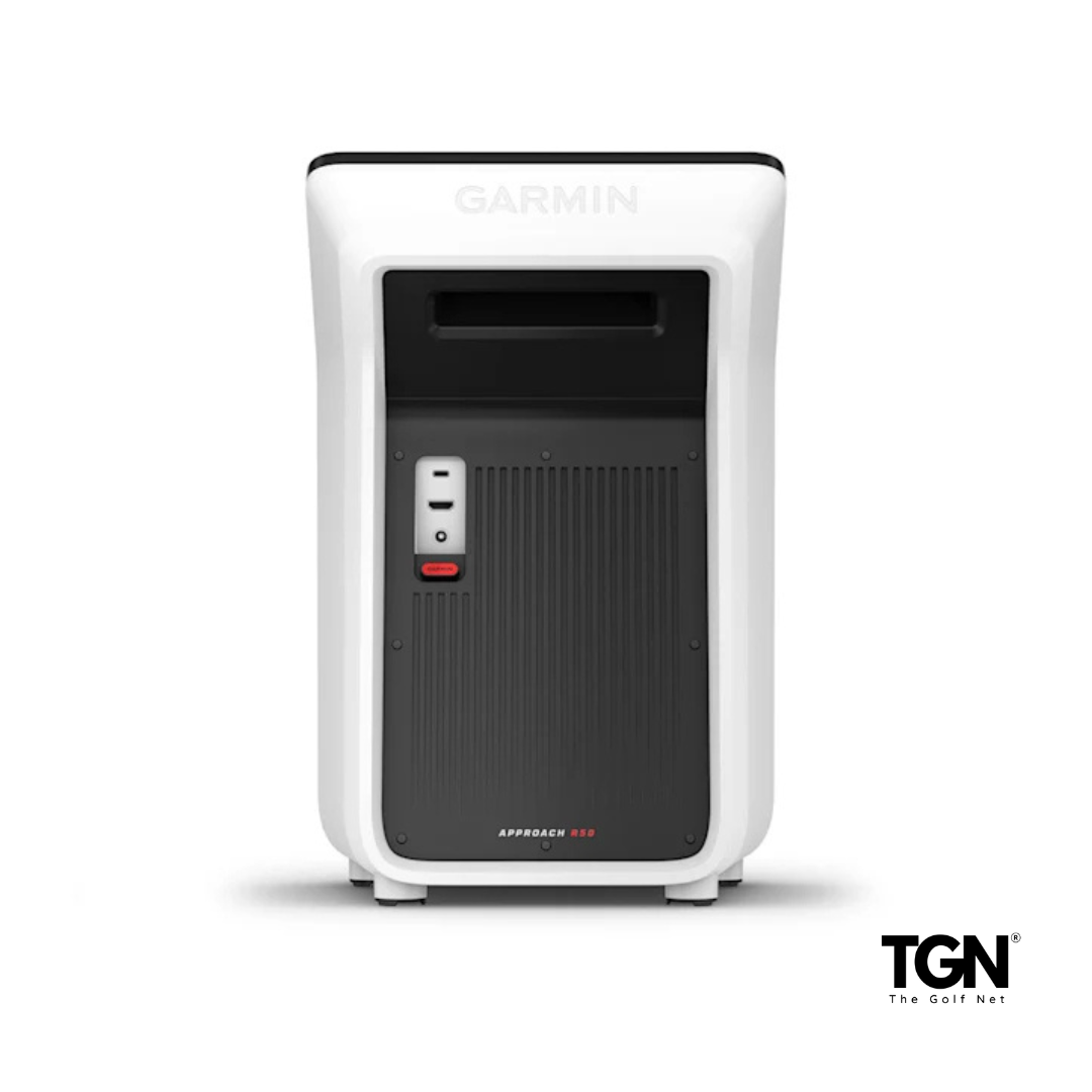 Rear ports view of Garmin R50 monitor